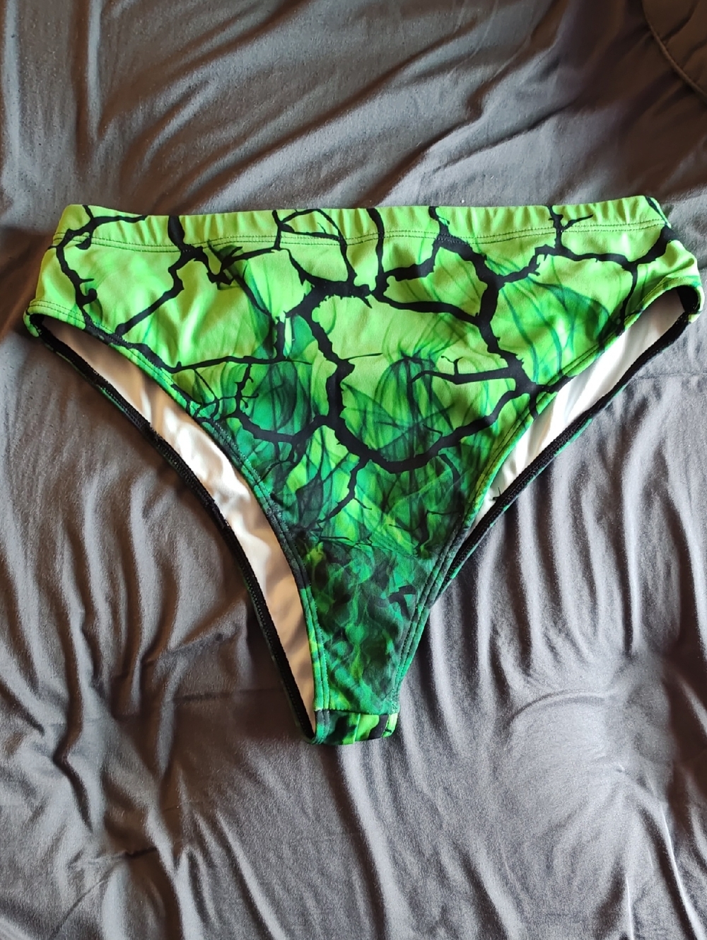Green Patterned Women’s Bikini Bottom
